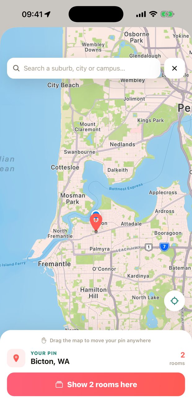 Map Passport with a 25 km search radius